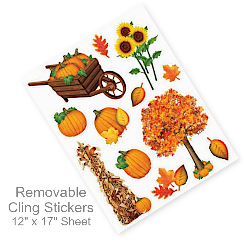 Pumpkin Patch Removable Window Stickers | Party Decor