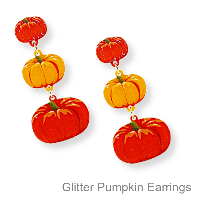 Fall Pumpkin Earrings | Fall & Thanksgiving