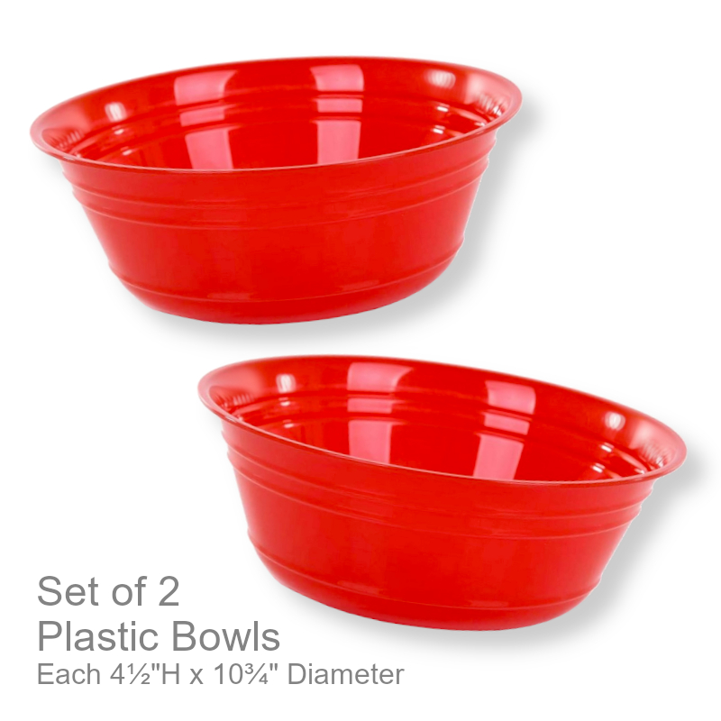 Plastic Large Serving Bowl 4-Liter | Party Supplies