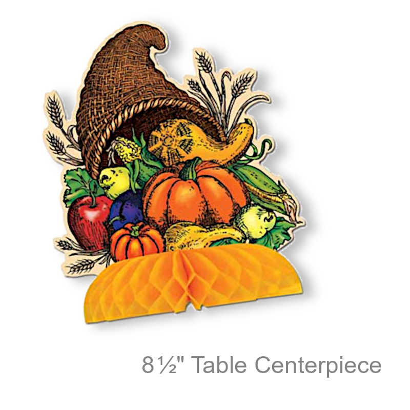 Cornucopia Tissue Table Centerpiece | Party Decor