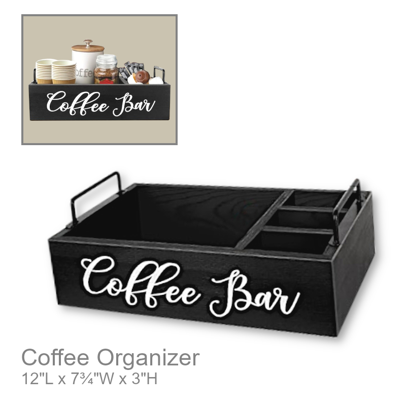 Coffee Bar Organizer With Handles | Organizers
