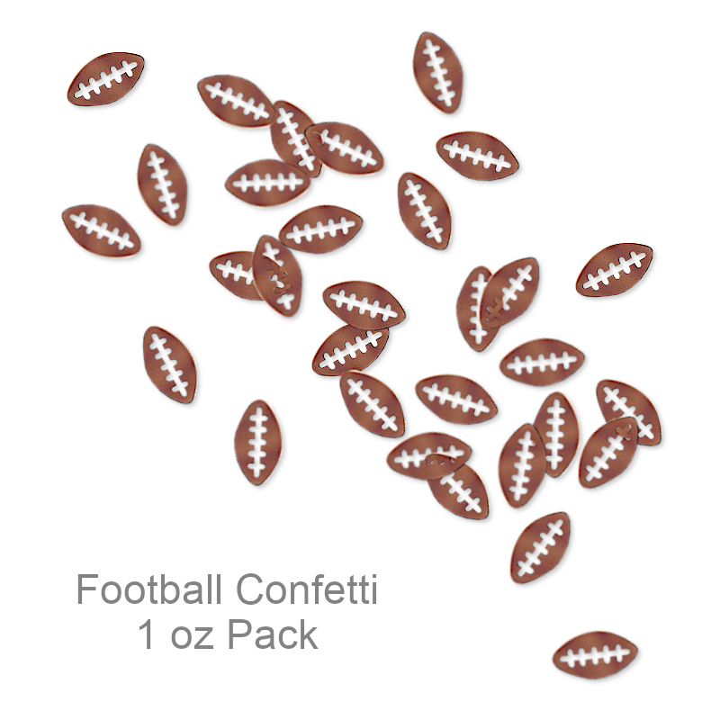 Football Shape Confetti | Party Decorations