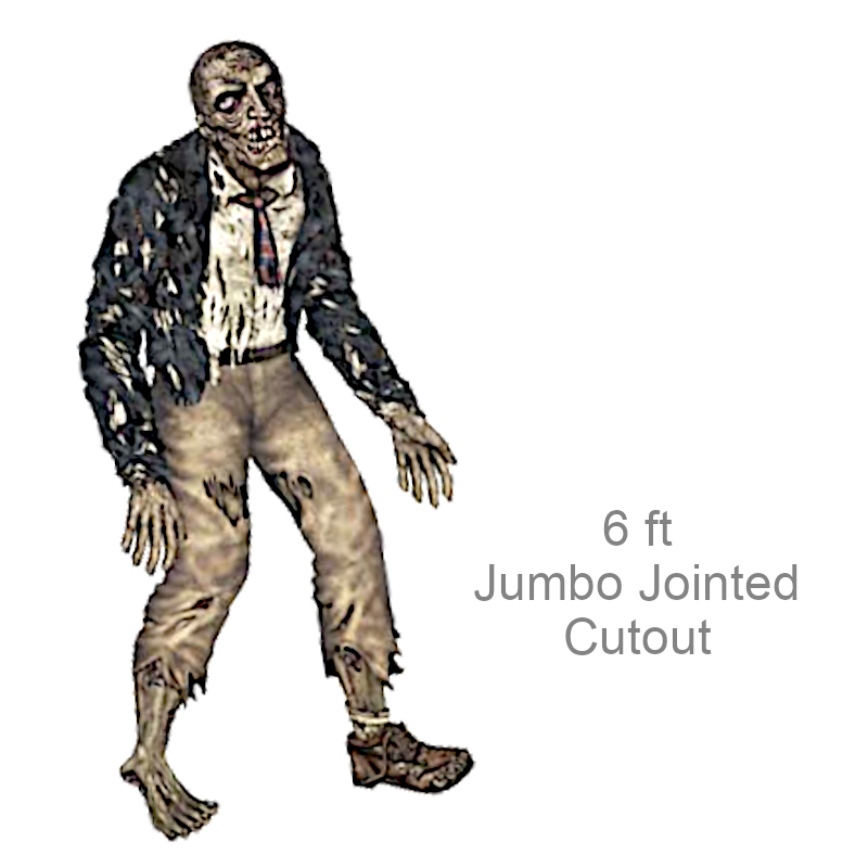 Jumbo Jointed Zombie Cutout | Party Decorations