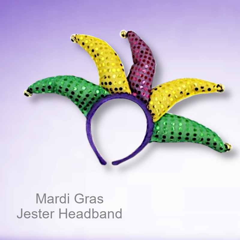 Metallic Mardi Gras Jester Headband | Mardi Gras