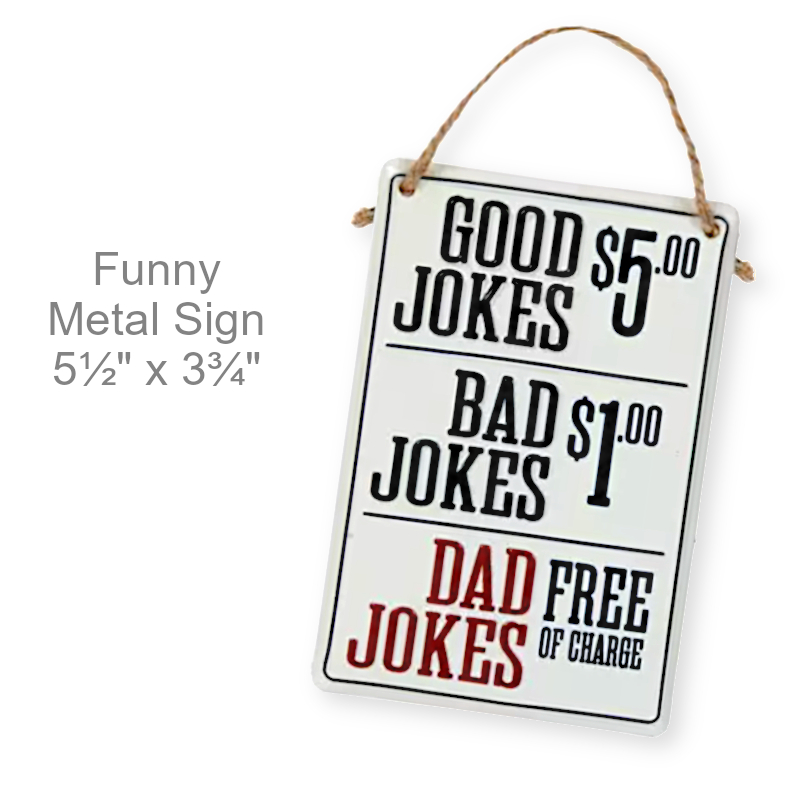 Funny Dad Jokes Sign | Funny Wall Signs