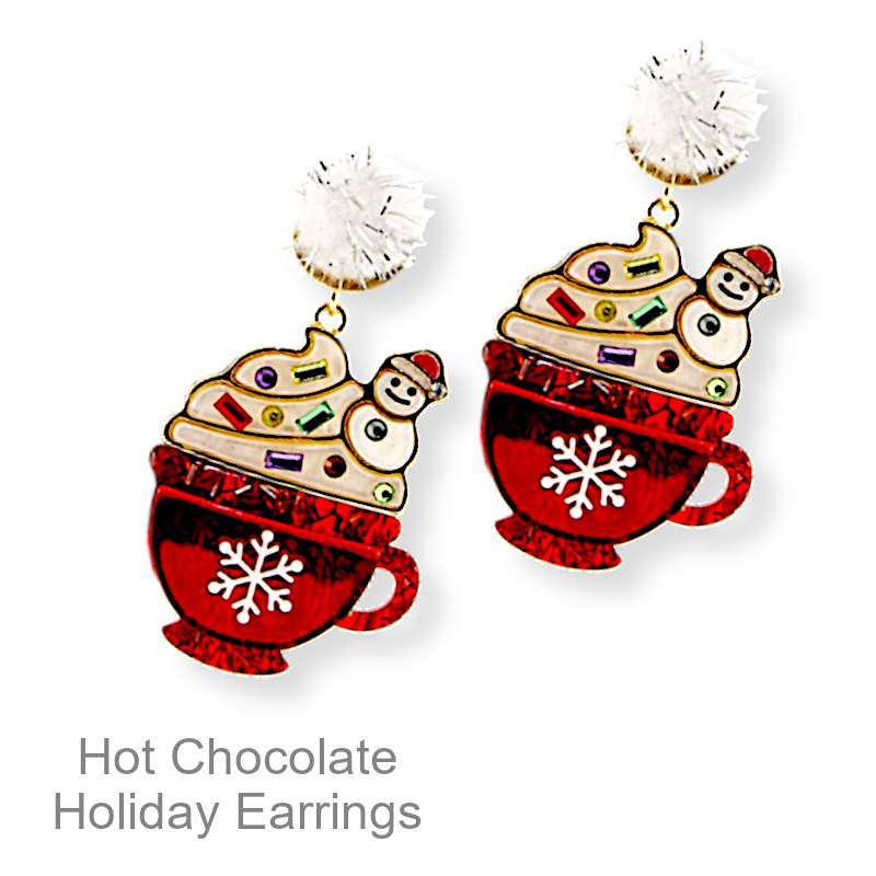 Shop Now Christmas Hot Chocolate Earrings | Christmas Jewelry