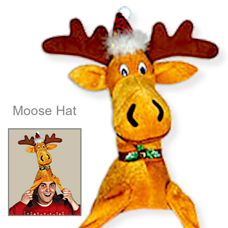 Funny Christmas Moose Hat | Funny Party Hats