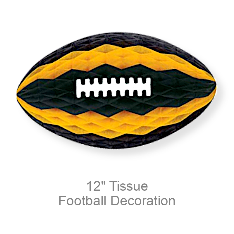 Tissue Football Shaped Decoration | Party Supplies