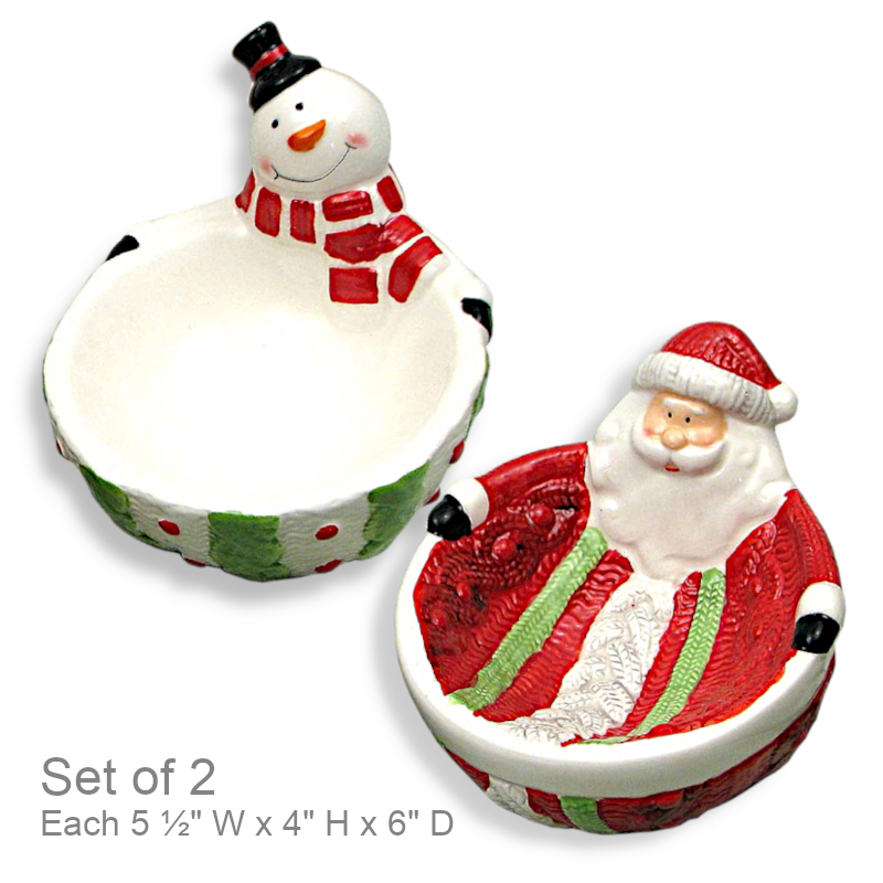 Ceramic Christmas Bowls | Holiday Serveware