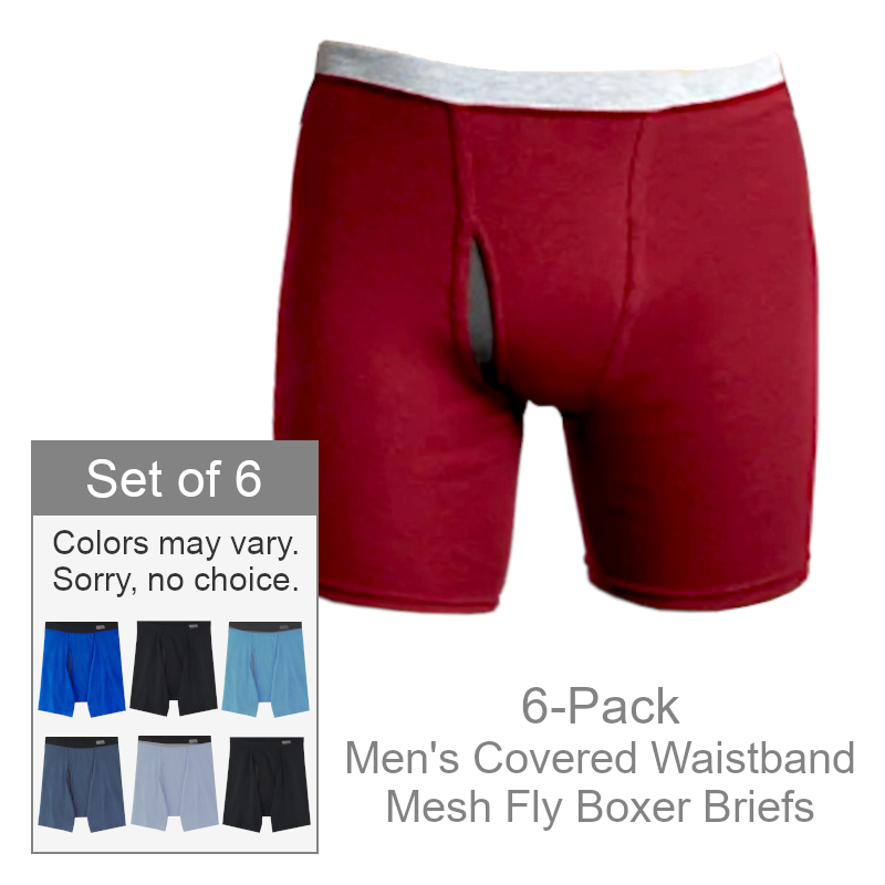 Men's Covered Waistband Boxer Briefs | Mens Underwear