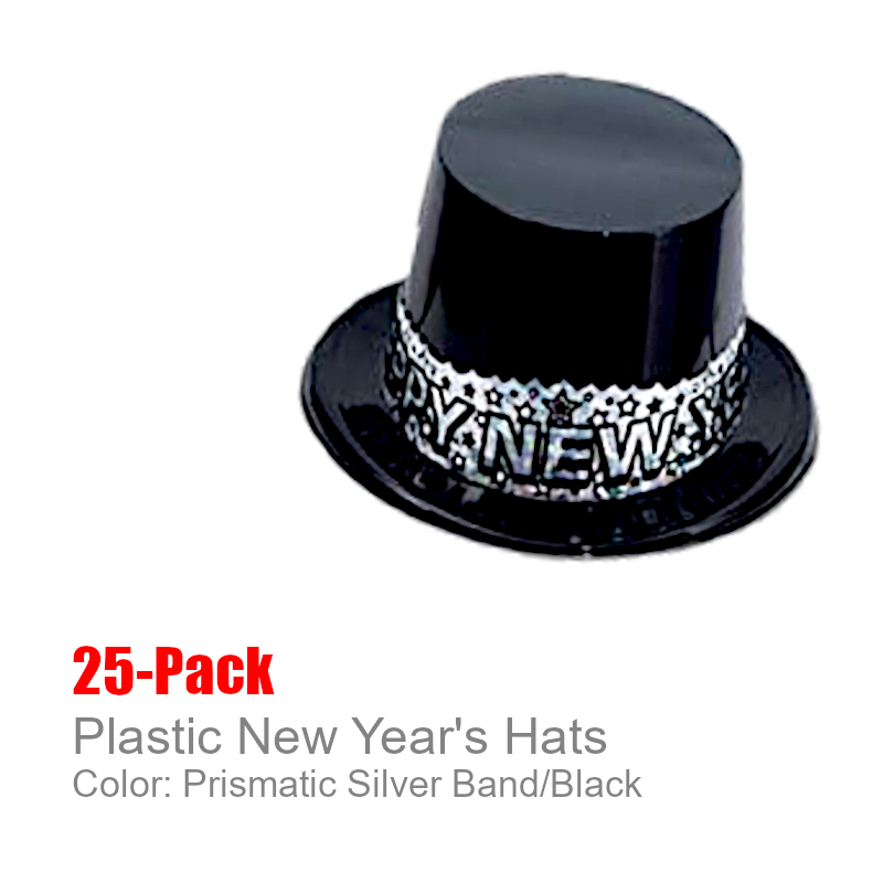 BULK New Years Hats With Prismatic Band | New Year's