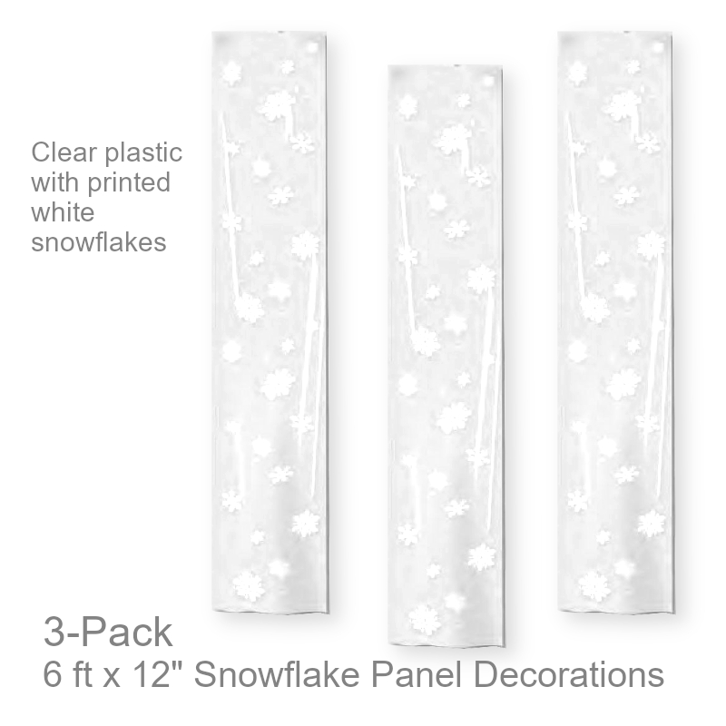 Snowflake Hanging Panels | Party Decorations