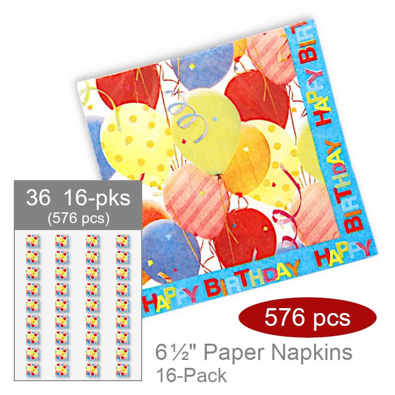 Wholesale Birthday Napkins | Bulk Party Supplies