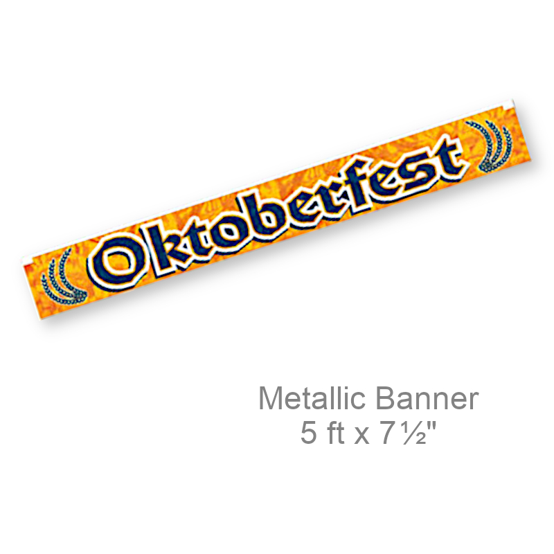 Metallic Oktoberfest Fringe Banner | Party Decorations