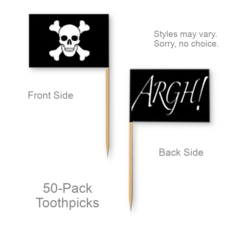 Pirate Skull Toothpicks | Party Serveware