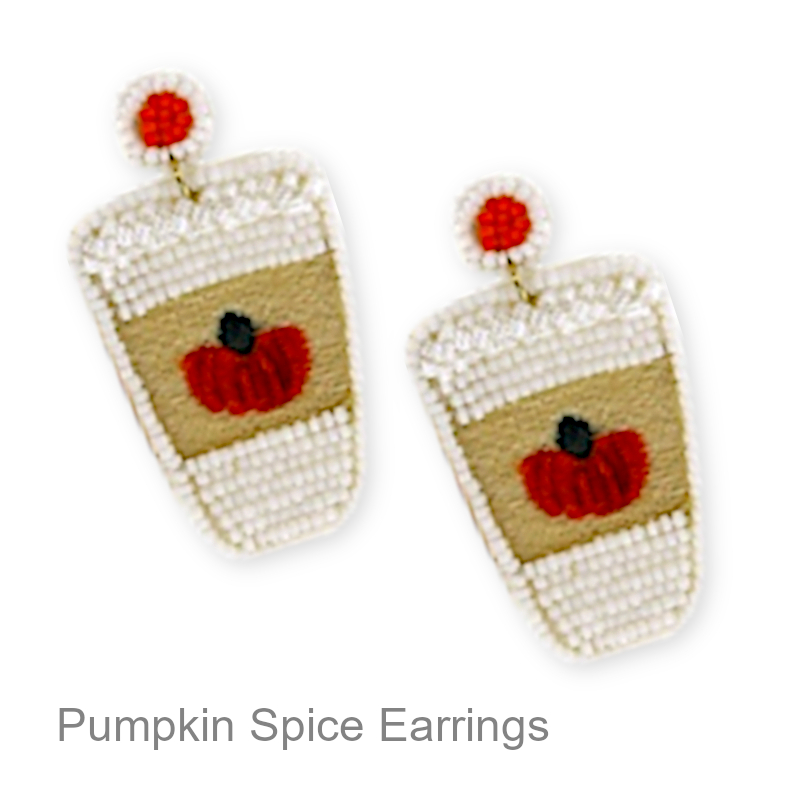 Pumpkin Spice Earrings | Fall & Thanksgiving