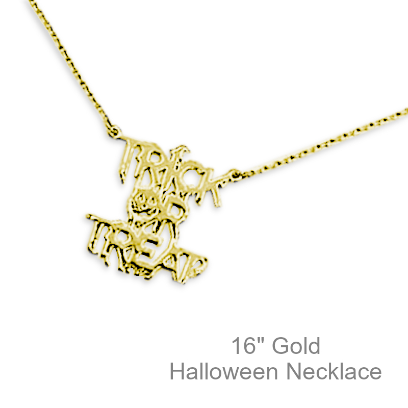 Trick or Treat Necklace | Halloween Jewelry