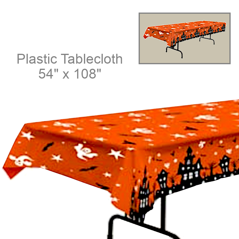 Halloween Haunted House Tablecloth | Party Decorations