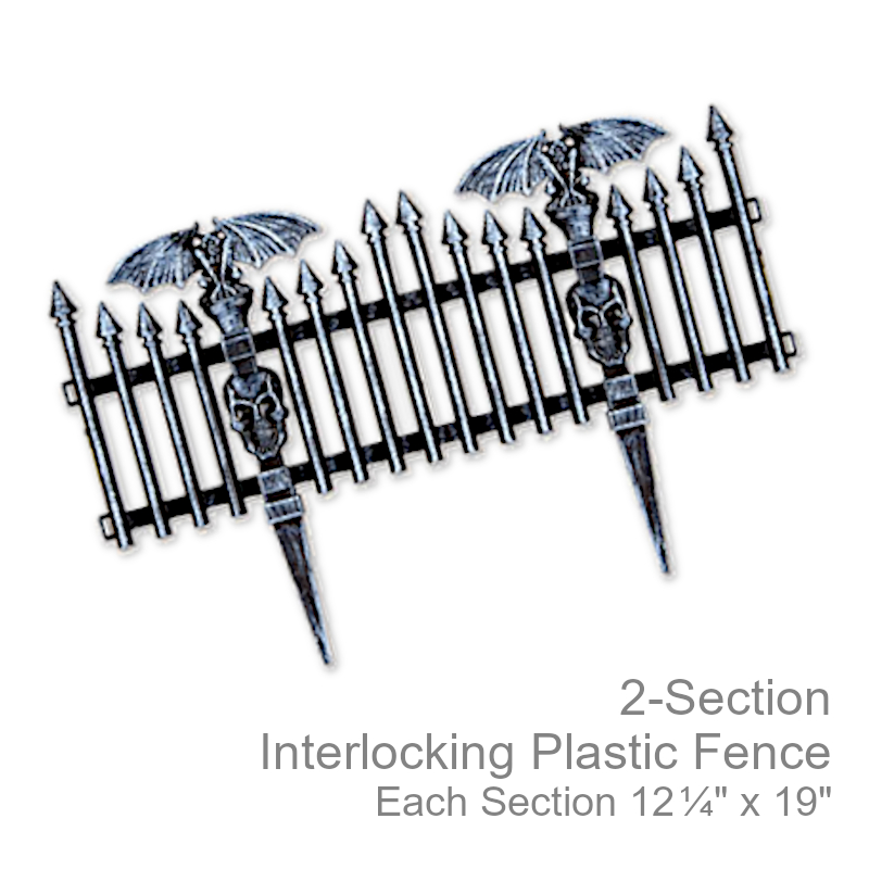Interlocking Plastic Gothic Fence | Party Decorations