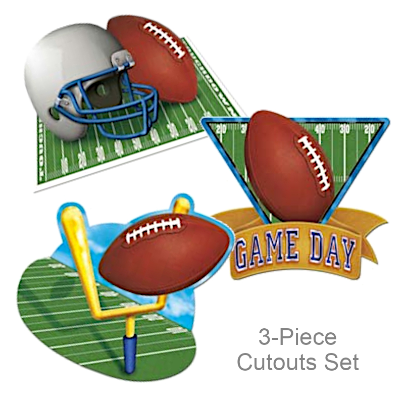 Football Themed Cutouts Variety Pack | Party Supplies