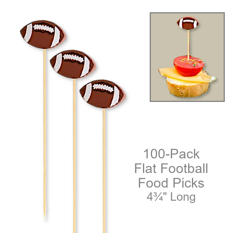 Flat Football Toothpicks | Party Supplies