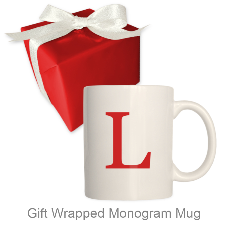 Gift-Wrapped Monogram Mug | Custom Gifts