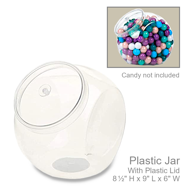 Plastic Storage Jar With Lid | Office Candy Jar