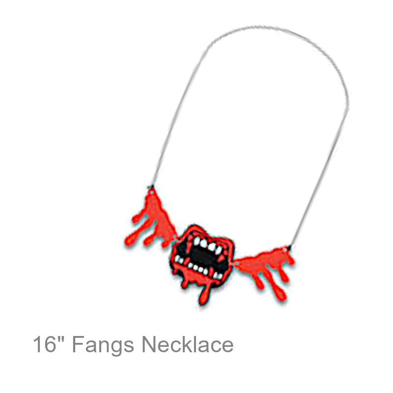 Red Fangs Necklace | Halloween Costume Accessories
