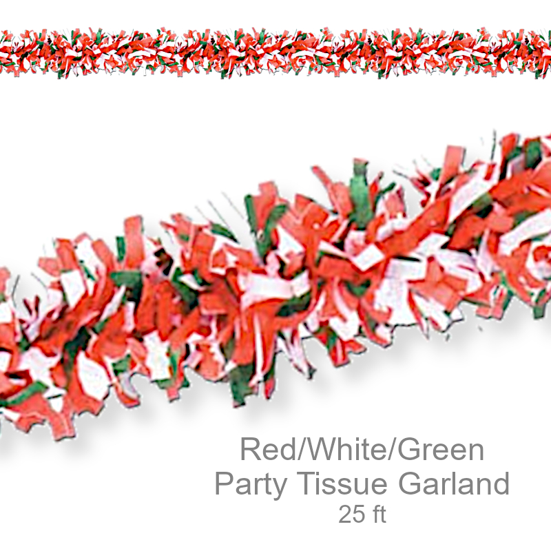 Tissue Garland Streamer | Party Decorations