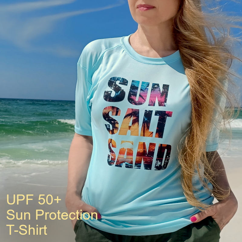 Shop Now UPF 50+ Sun Salt Sand Sun T-Shirt | UPF Clothing