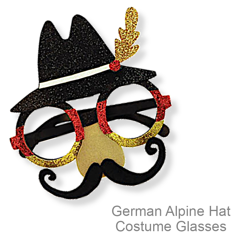 Funny Mens Oktoberfest Costume Glasses | Party Favors