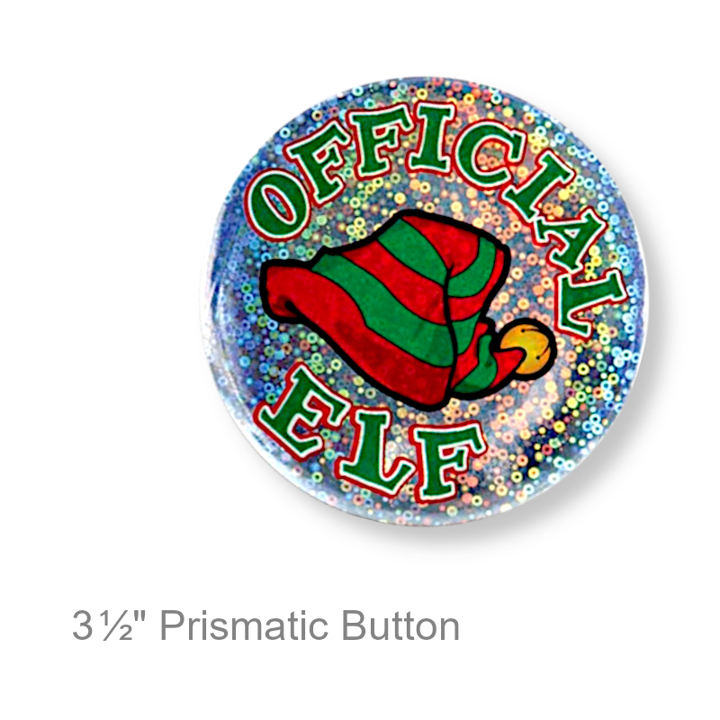 Official Elf Christmas Button | Party Favors