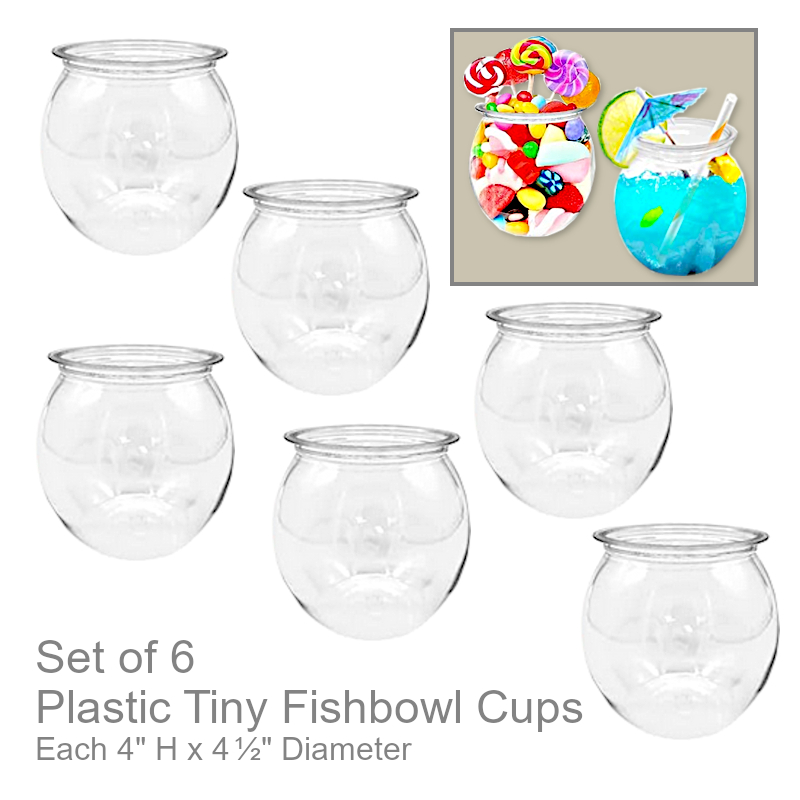 Plastic Tiny Fishbowl Cups | Office Candy Bowl