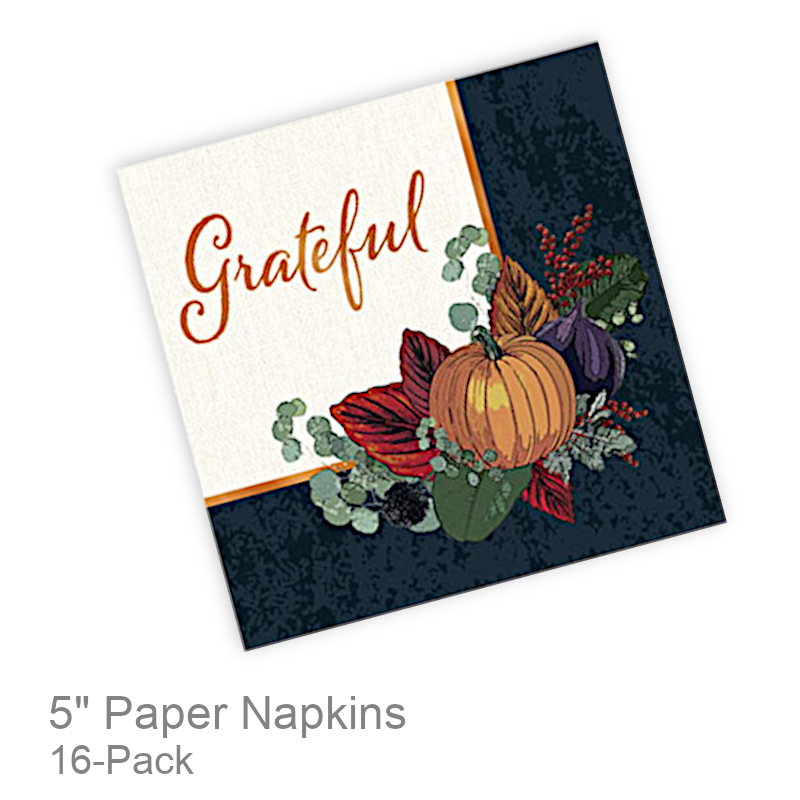 Grateful Cloth Print Foil Napkins | Party Serveware