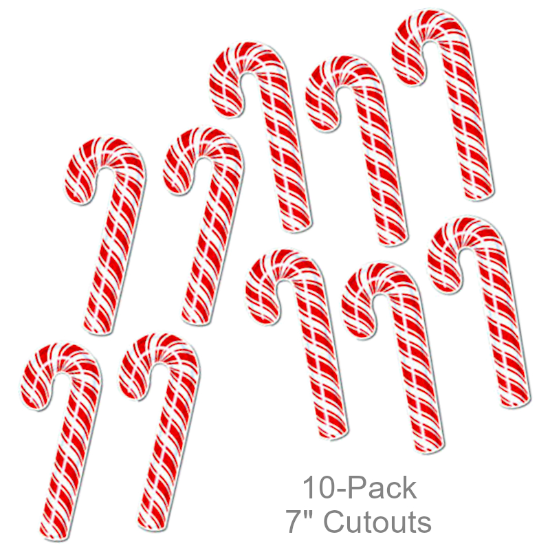 Striped Candy Cane Cutouts | Party Decorations