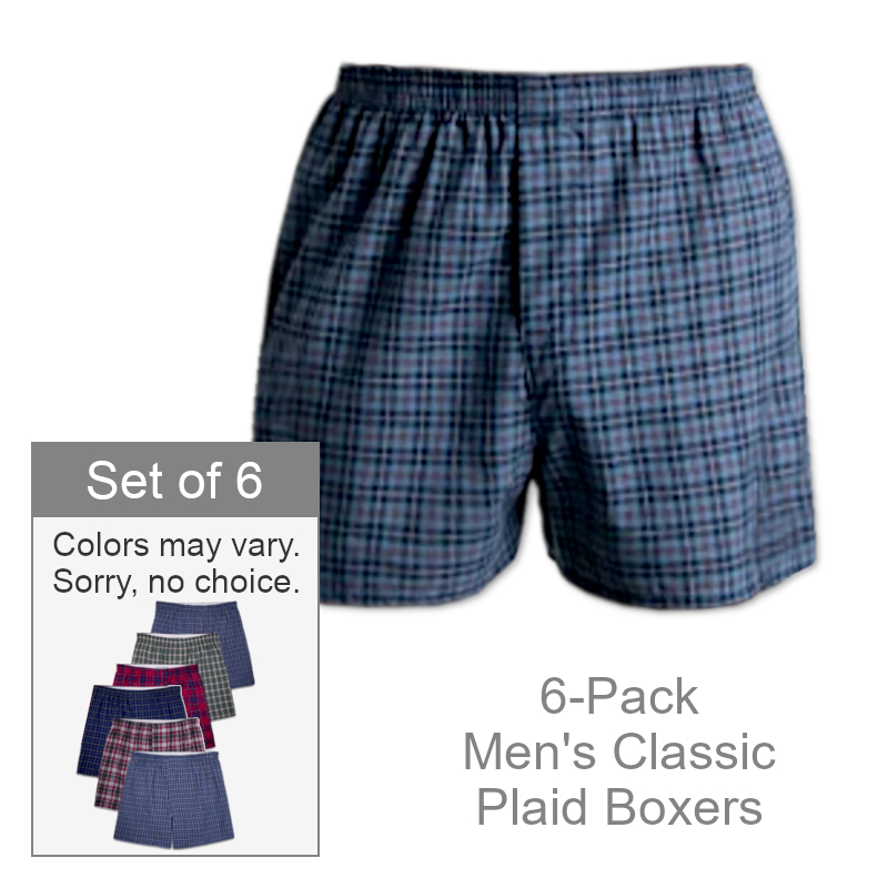 Men's Classic Plaid Boxer Underwear | Mens Underwear