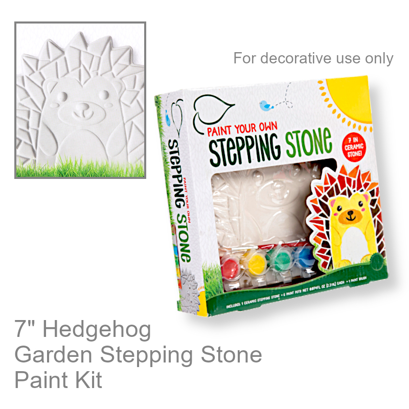 Hedgehog Garden Stepping Stone Paint Kit | Craft Kits