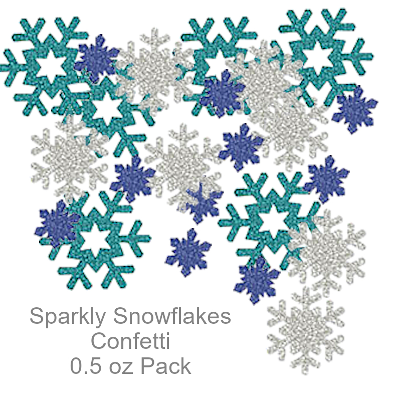 Sparkly Snowflakes Confetti | Party Decorations
