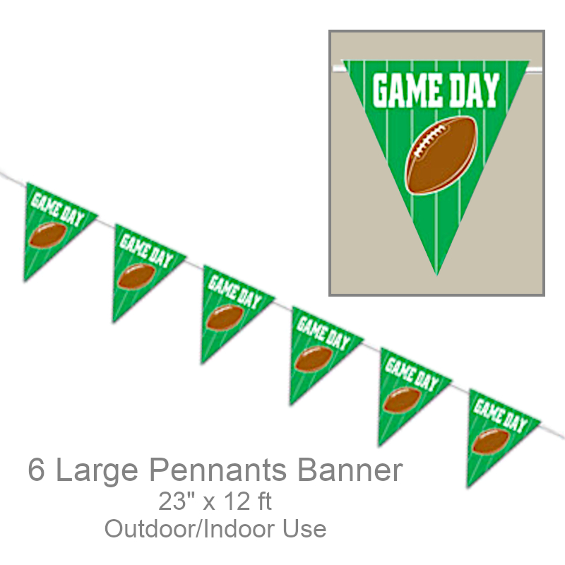 Outdoor Pennants Football Banner | Party Decorations