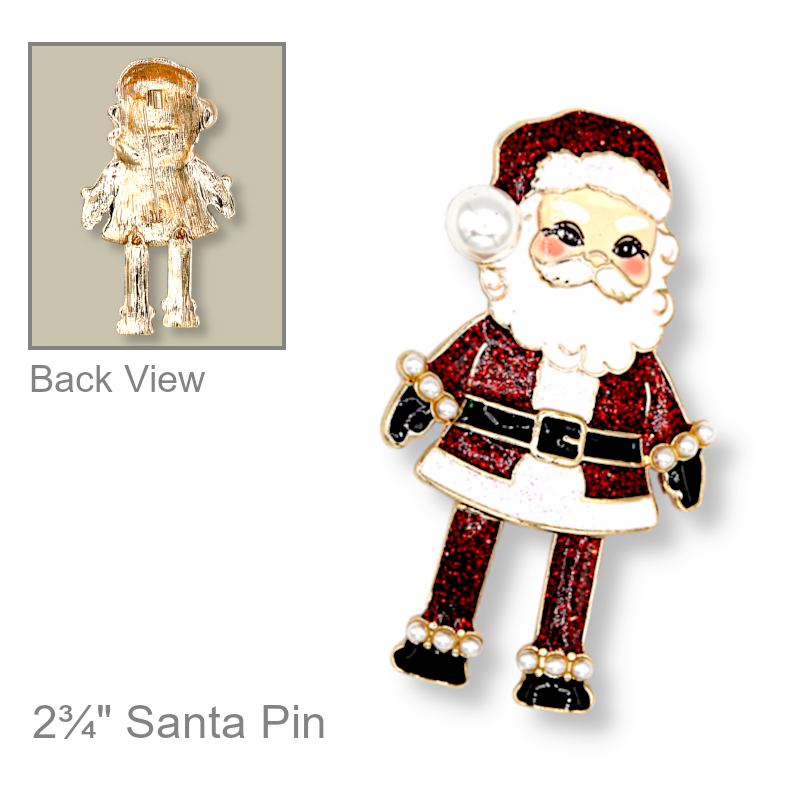 Christmas Pin Santa | Christmas Jewelry