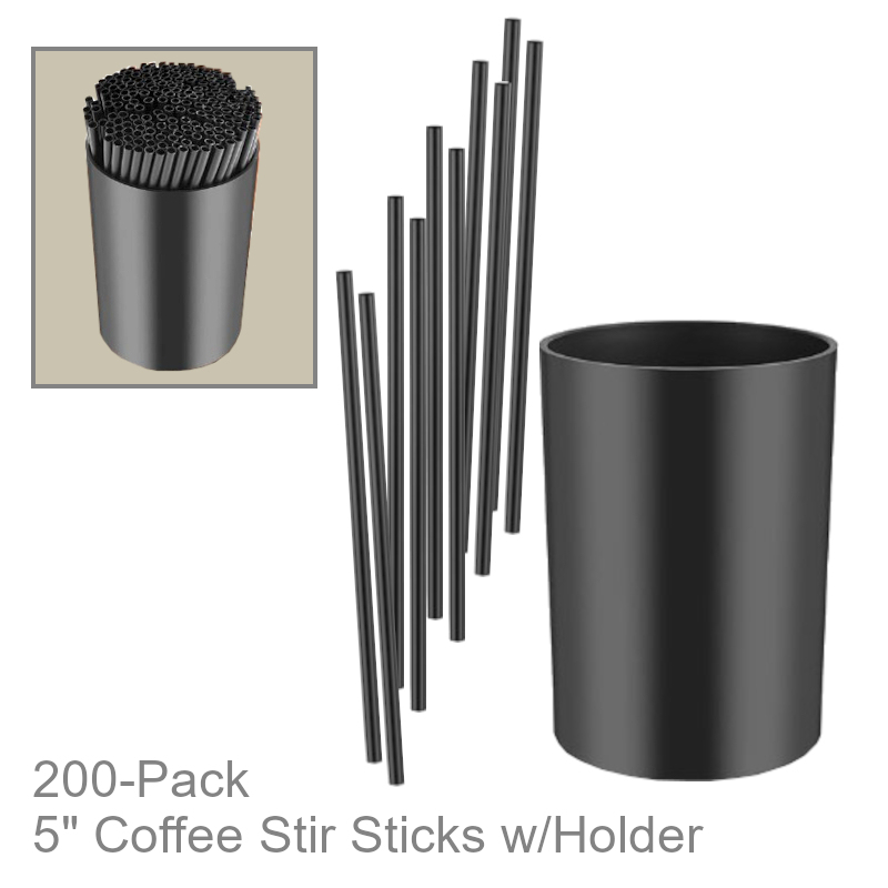 Coffee Stir Stick Holder w/Stir Sticks | Drinkware