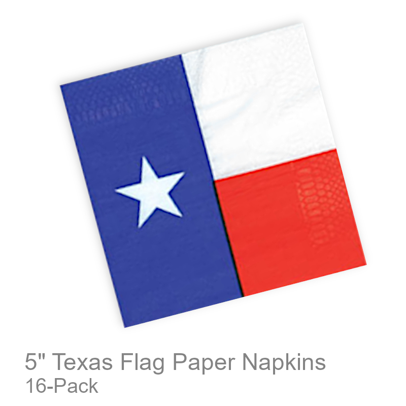 Texas Flag Paper Beverage Napkins | Party Serveware