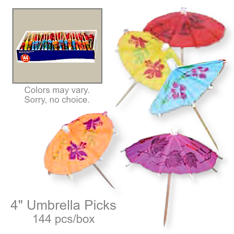 Umbrella Drink Food Toothpicks | Party Serveware