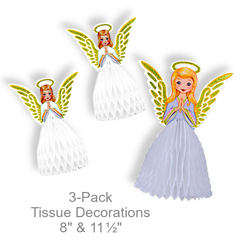 Nostalgic Tissue Christmas Angels | Party Decorations