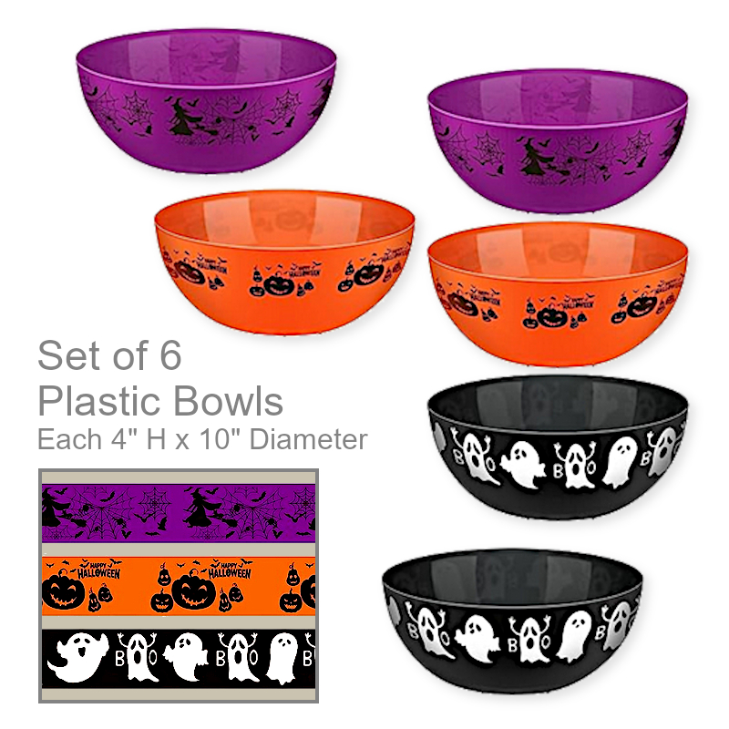 Plastic Variety Halloween Bowls | Office Candy Bowl