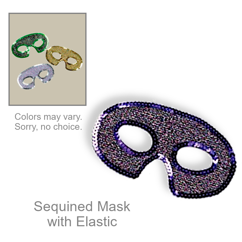 Sequined Half Mask | Halloween Costumes & Accessories