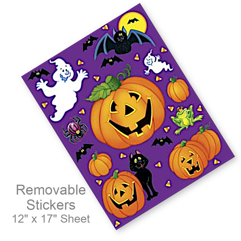 Pumpkin Window Removable Stickers | Party Decorations