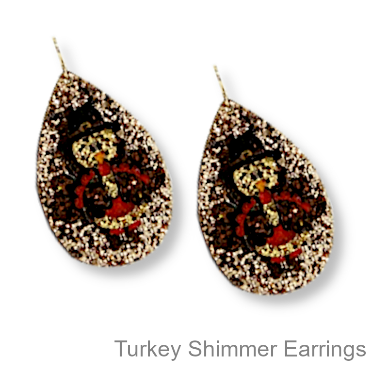 Turkey Earrings | Fall & Thanksgiving