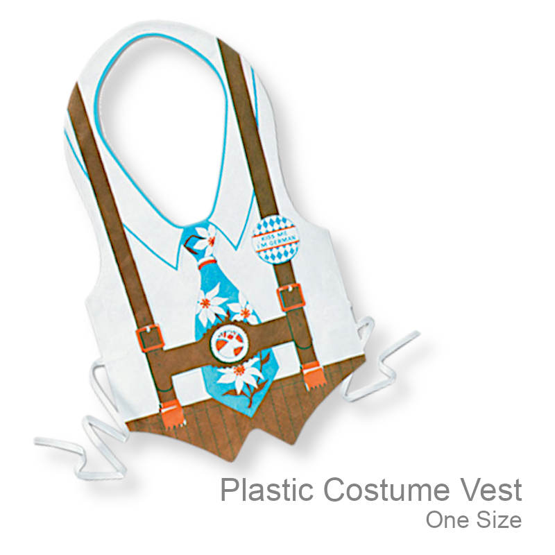 Mens Funny Oktoberfest Costume Vest | Party Supplies