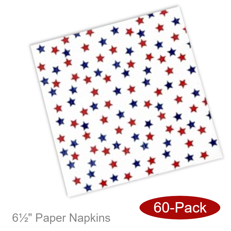Patriotic Paper Napkins Stars | 4th of July